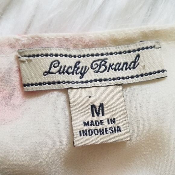 Lucky Brand Floral Drawstring Surplice Midi Dress - Picture 7 of 8